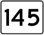 State Route 145 marker