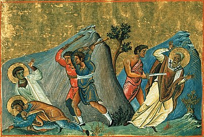 Hieromartyr Milos the Wonderworker, Bishop in Persia, and his disciples, Euores the Presbyter and Seboes the Deacon.