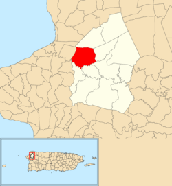 Location of Moca barrio-pueblo in Moca, Puerto Rico