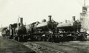 La même locomotive en 1935 aux côtés de deux NS série 3700.