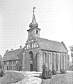 Klosterkirken i Nykøbing Falster med rådhus i sidebygningen, 1896