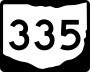 State Route 335 marker