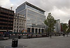 Office building and St Peter's Square, Manchester.jpg