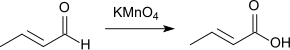 Oxidace krotonaldehydu