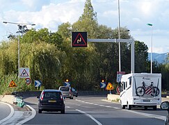Signal Xa1c, bretelle entre RN 201 et autoroutes A41 et A43.
