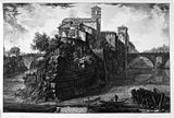 Дж. Б. Пиранези. Вид острова Тиберина. 1748-1774. Офорт. Справа — мост Фабричо, слева — мост Честио