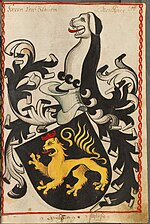 Základní znak Reussů (Plavenských z Plavna) z let 1450 - 1580