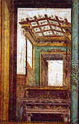 Frescos de la Casa de Marco Lucrezio Frontone en Pompeya.