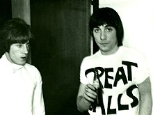 Roger Daltrey and Keith Moon backstage in 1967