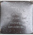 Stolperstein für Dr. Ewald Rosenthal