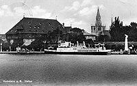 SD Zaehringen in den 1920er Jahren vor dem Konzilgebäude Konstanz