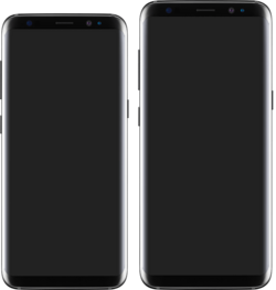 Samsung Galaxy S8 (vlevo) a S8+ (vpravo)