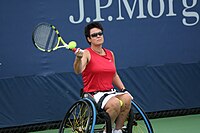 Rolstoeltennisster Sharon Walraven (2009)