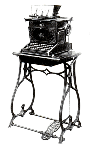 The Sholes and Glidden typewriter