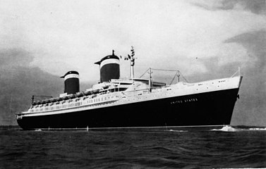 SS United States na morju med leti 1952 in 1959.