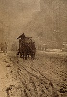 Alfred Stieglitz: Zima na Páté avenue