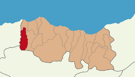 Map showing Şalpazarı District in Trabzon Province