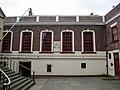 South side of the main court yard: the Banqueting Hall (rebuilt 1721) and Board Room (rebuilt 1791)