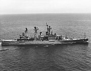 1957年、ミサイル巡洋艦に改装したプロビデンス