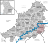 Lage der Verwaltungsgemeinschaft Polling im Landkreis Mühldorf am Inn