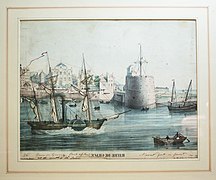 Puerto de Gracia del Havre de París (impresa en Alemania c. 1800)