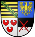 Wappen des Herzogtums Sachsen-Lauenburg (in Gebrauch von 1435 bis 1507 und wiedereingeführt 1671 bis 1689)