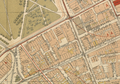Detail of 1890s map of Boston, showing Hotel Touraine