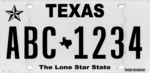 Номерной знак Техаса 2012 года ABC 1234.png