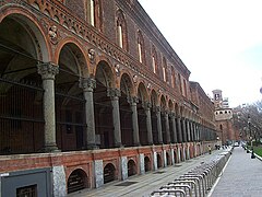 Hospital Mayor de Milán, fachada principal