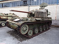 AMX-13 DCA on display at Musée des Blindés