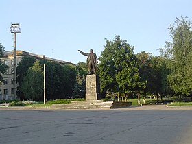 Estátua de Lenin em Amvrosiivka em 2008.