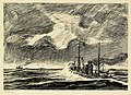 Артур Лісмер. «Полювання за підводними човнами», літографія, до 1919 р.