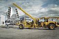 A heavily modified Volvo is used during the launch of large balloon payloads at Esrange in northern Sweden