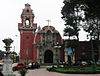 L'església a la plaça principal de Barranco