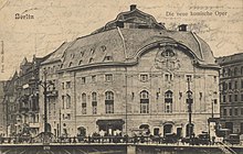 Description de l'image Berlin Komische Oper Fassade 1906.jpg.