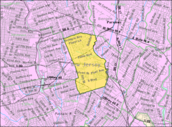 Карта Бюро переписи населения Сэдл-Брук, Нью-Джерси