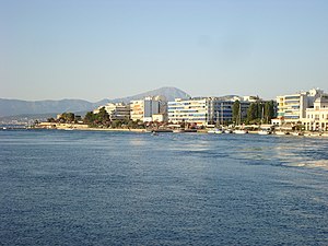View of the city of Chalkida, Greece