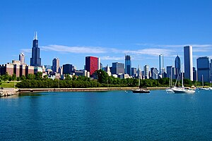 Landscape photograph of Chicago, Illinois. Tak...
