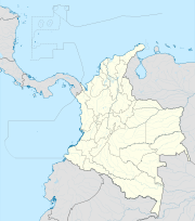 Malaga (olika betydelser) på en karta över Colombia