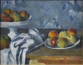 Stilleben av Paul Cézanne från 1879–1882, också utställt på Ny Carlsberg Glyptotek.[4]