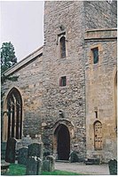 Detalhe da torre em St. Mary's, Deerhurst