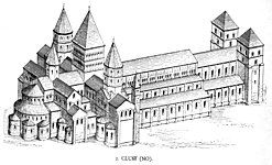 Reconstitution de l'abbaye de Cluny (Saône-et-Loire)