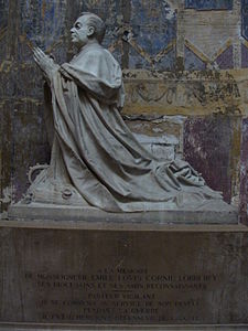 Orant de Mgr Lobbedey, basilique Notre-Dame de l'Immaculée Conception de Boulogne-sur-Mer.