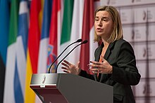 Federica Mogherini - Starpparlamentārā konference par kopējo ārpolitiku un drošības politiku, kā arī kopējo drošības un aizsardzības politiku (16109483144).jpg