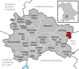 Gröbenzell – Mappa