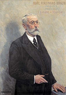 O fisico alemán Karl Ferdinand Braun, en un cuadro de Hans Baluschek (1927).