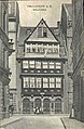 Het Haus zum grünen Schild, bewoond door de familie Rothschild, foto van na 1886