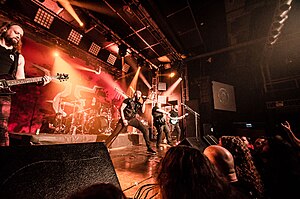 Members of HIBRIA onstage