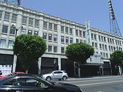 This image taken in 2014 shows the building of the Hollywood Pacific Theatre in a state of abandonment.