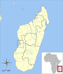 Hypogeomys antimena range range map.svg